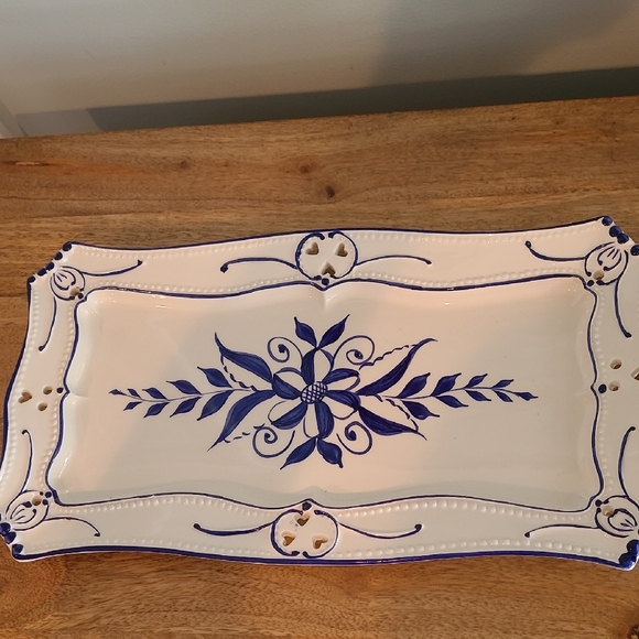 Other - Blue/White Platter, Rectangular, Porcelain, Excellent Condition.